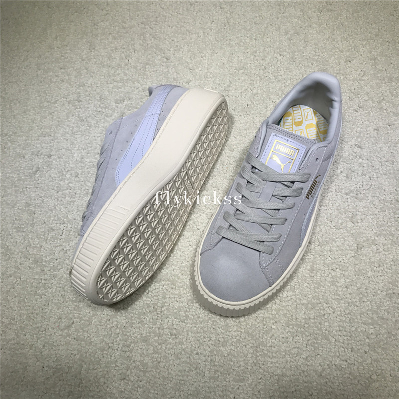 Puma Fenty Rihanna Suede Platform Blue White